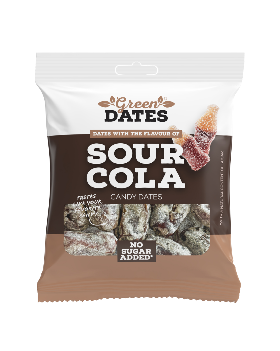Green Dates Sour Cola / Dattel mit saurer Cola Geschmack 90g